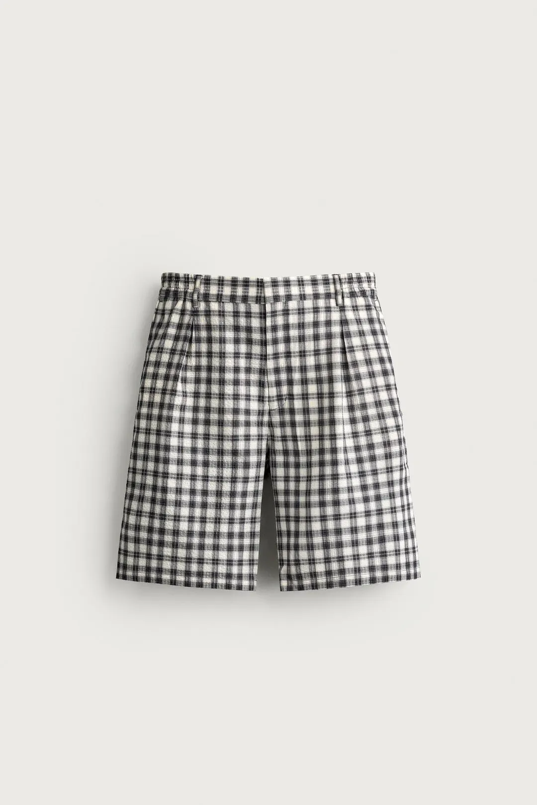 Бермуды свободного кроя в клетку, Zara