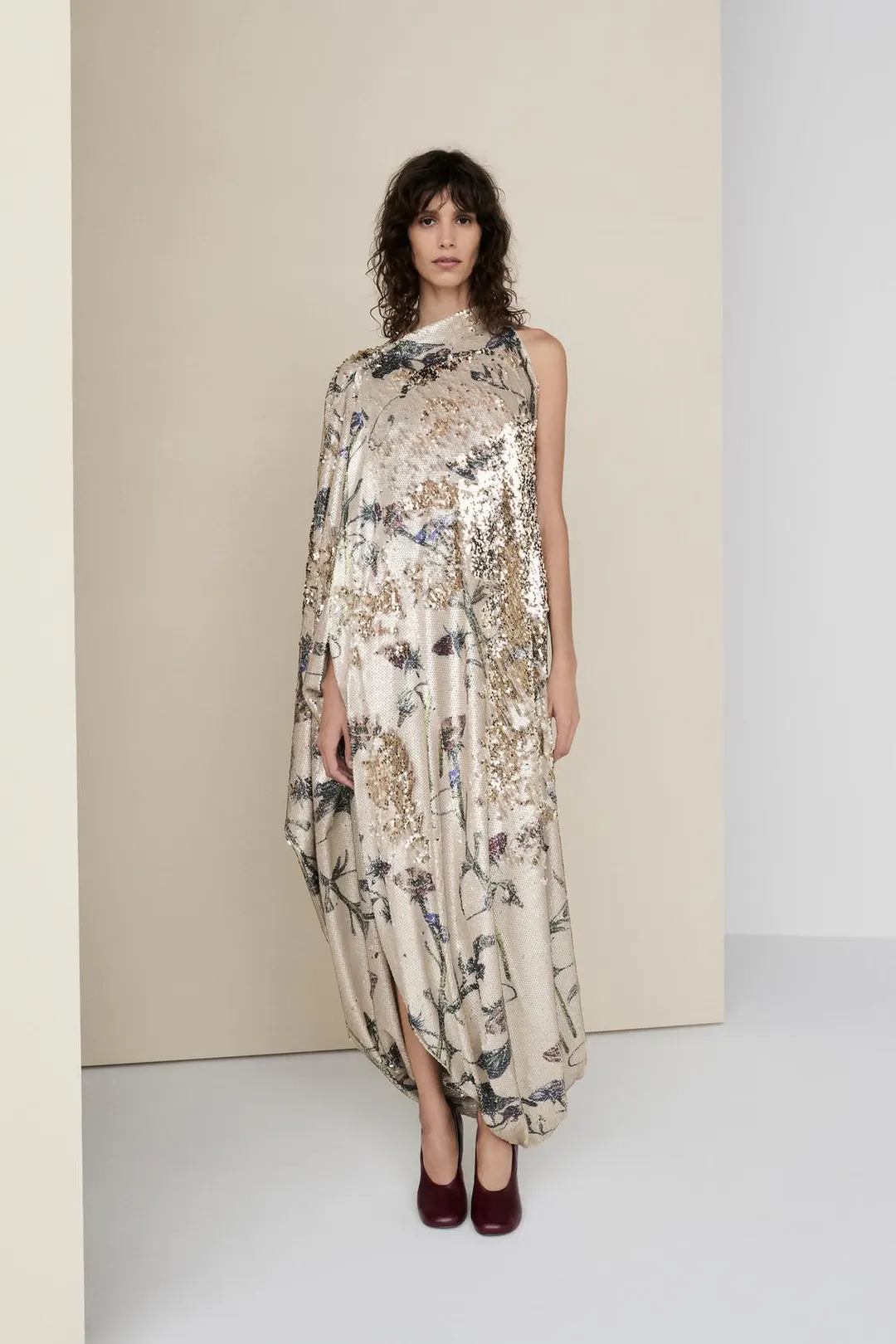 Платье с принтом и пайетками, Zara