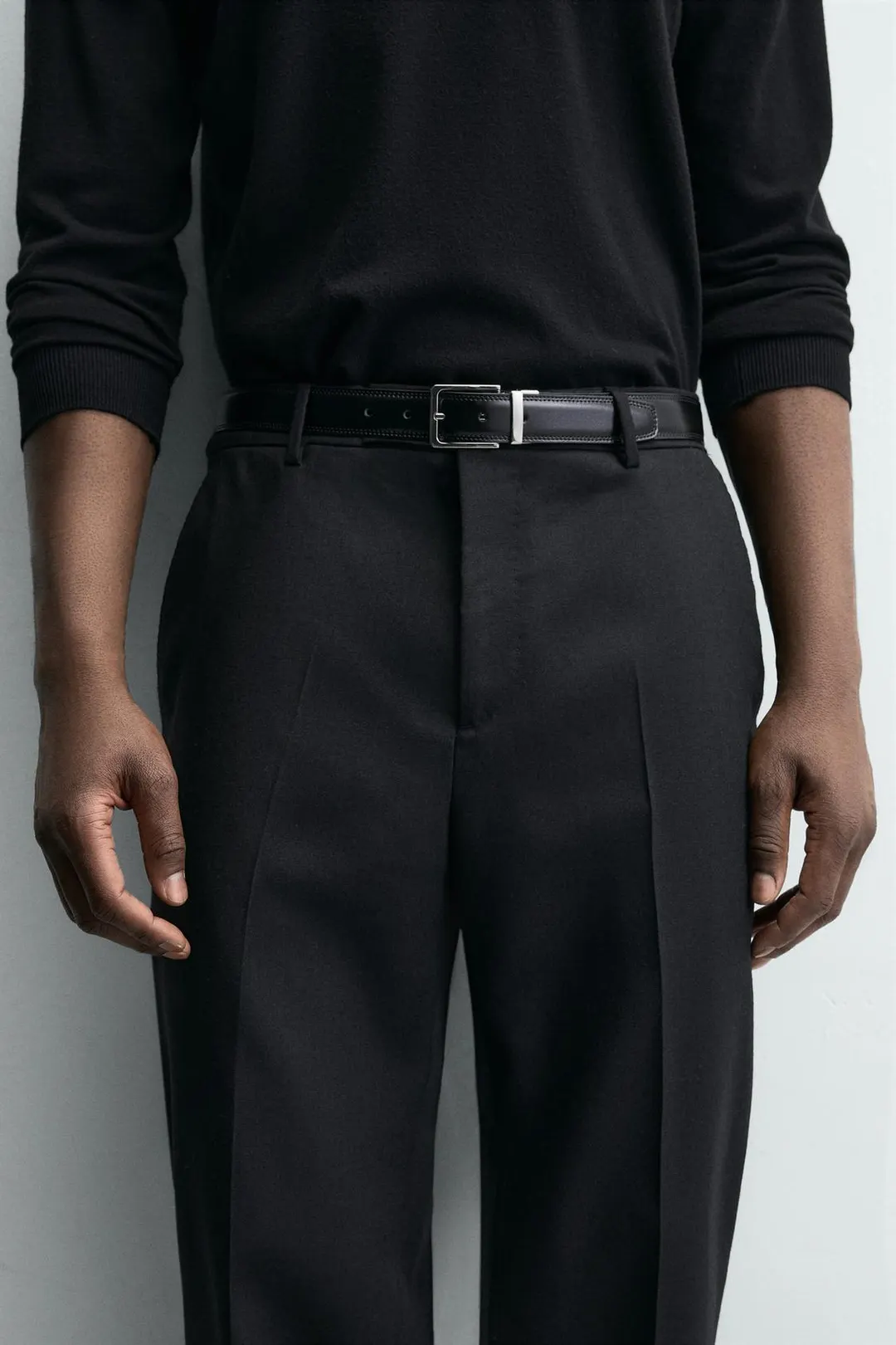 Двусторонний кожаный ремень, Zara