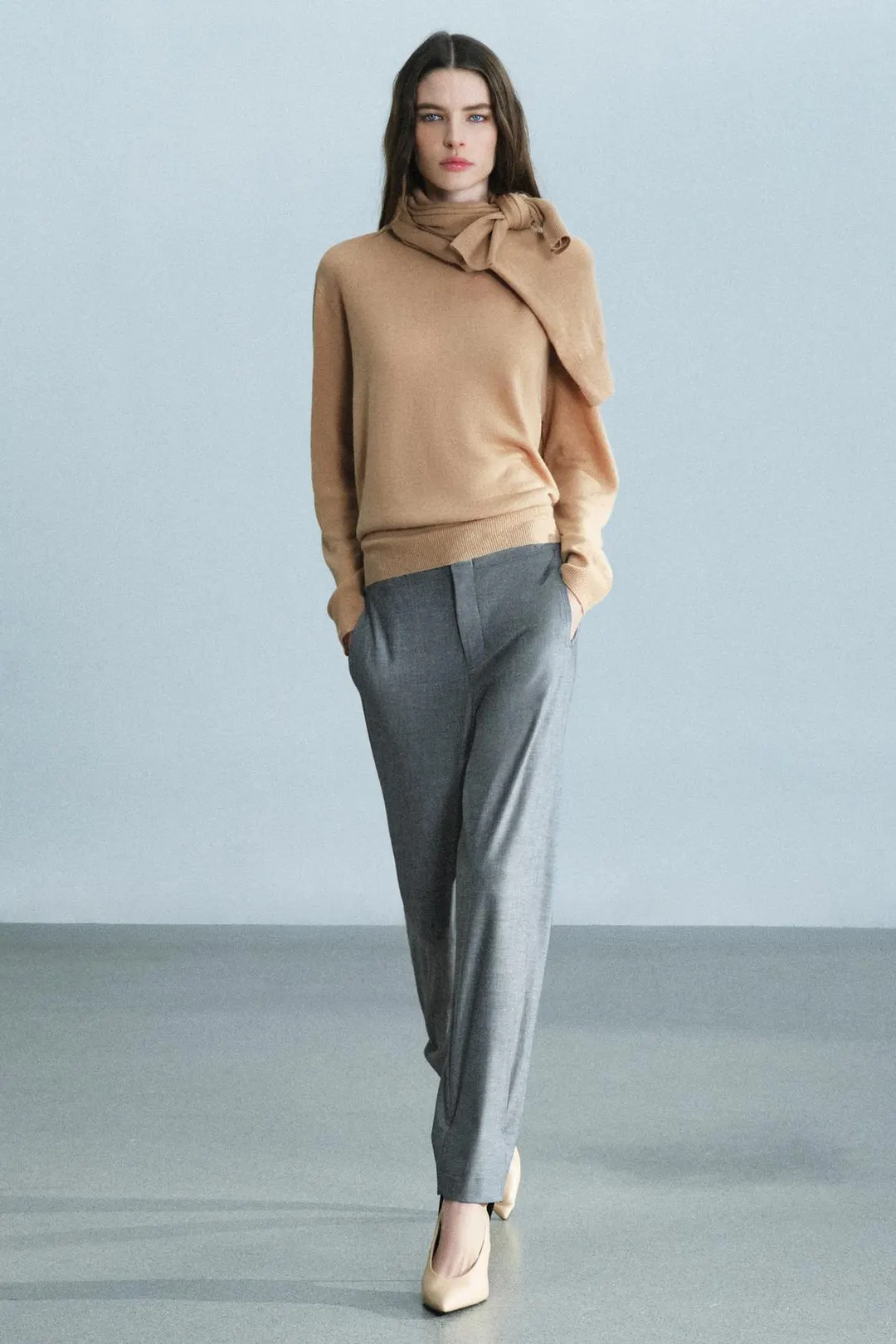 Туфли на высоком каблуке из кожи, Zara
