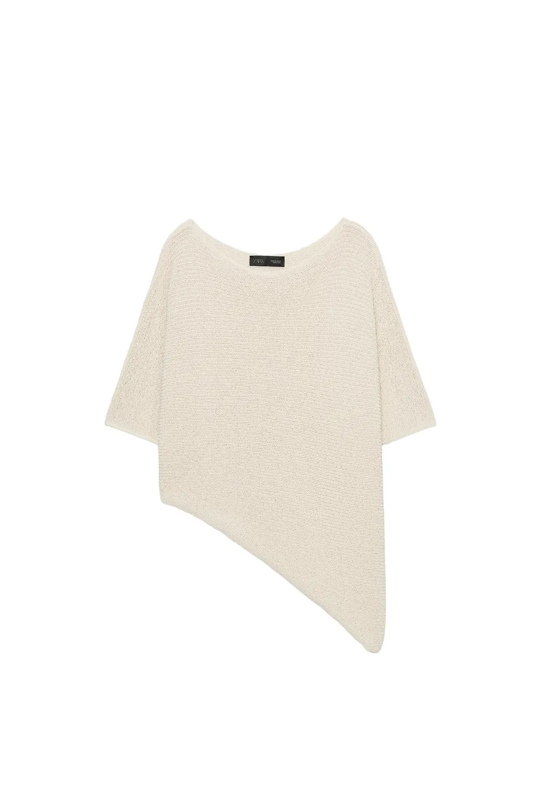 Асимметричный вязаный топ, Zara