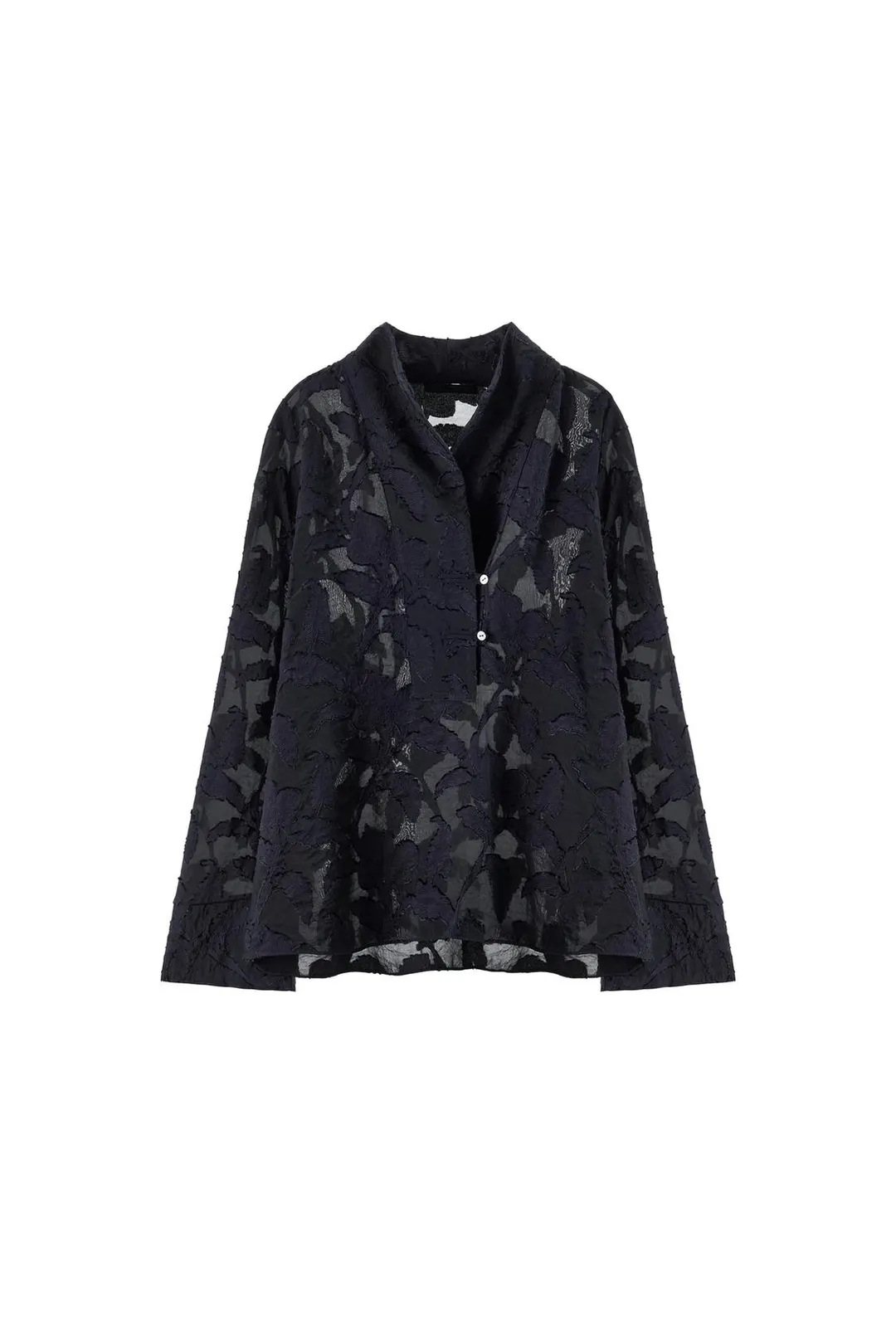 Блузка из жаккарда на основе смесовой вискозы, Zara