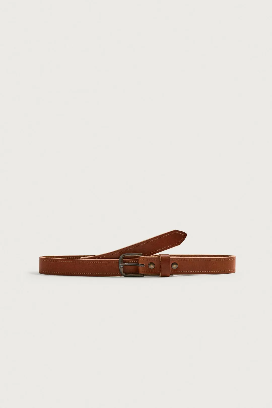 Кожаный ремень с винтажным эффектом, Zara