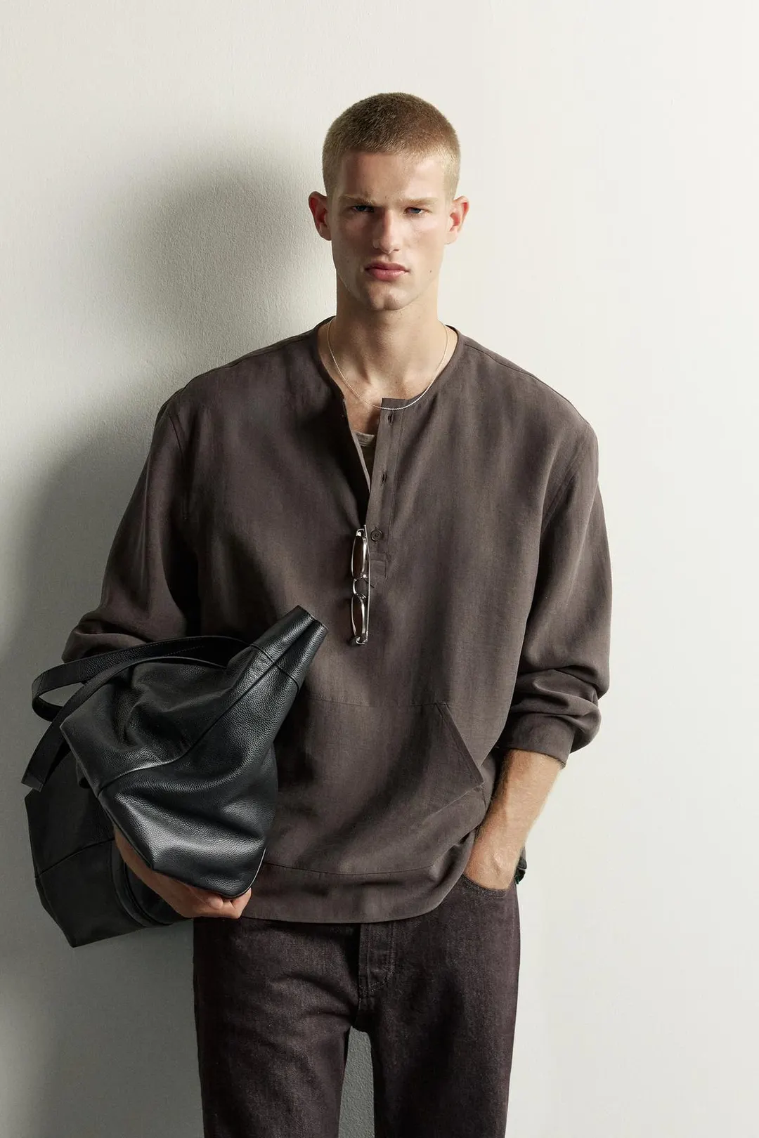 Поло хенли с карманами, Zara