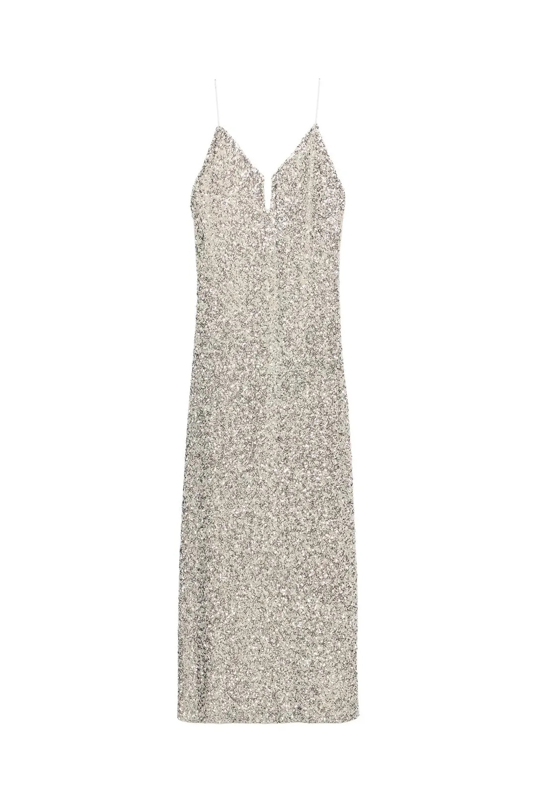Платье миди с пайетками ZW Collection, Zara