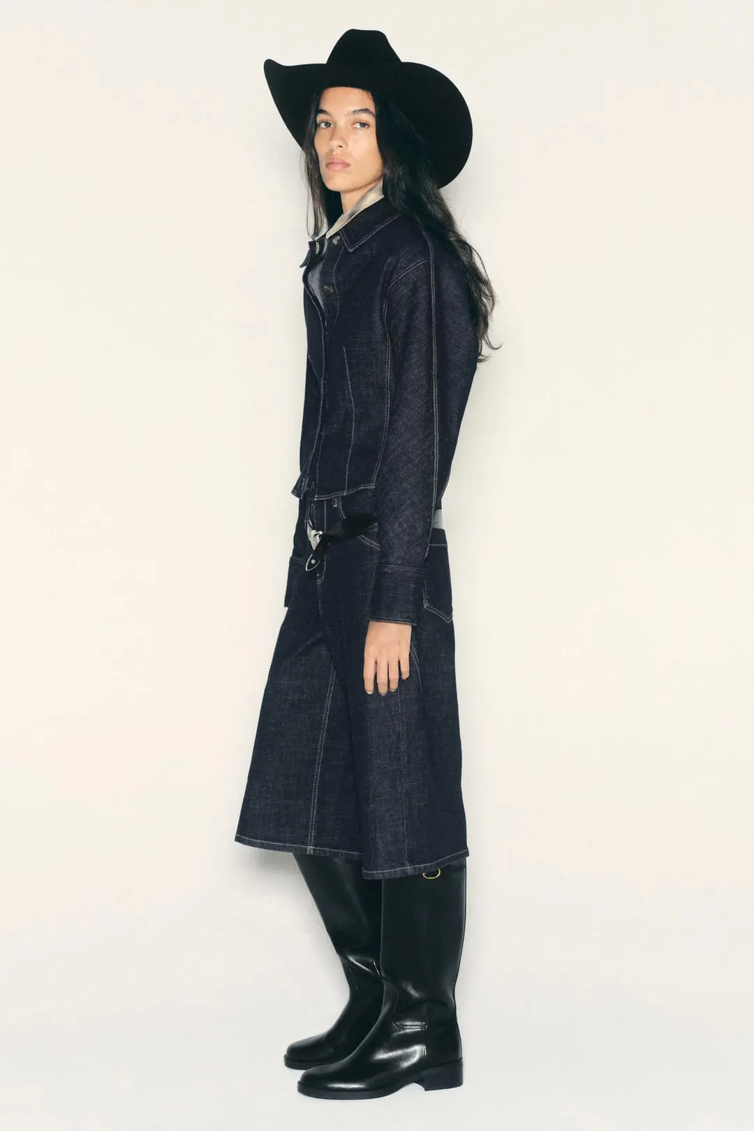 Бермуды джинсовые с высокой посадкой Z1975, Zara