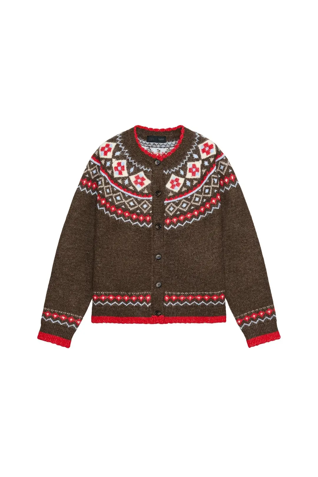Жаккардовый кардиган, Zara