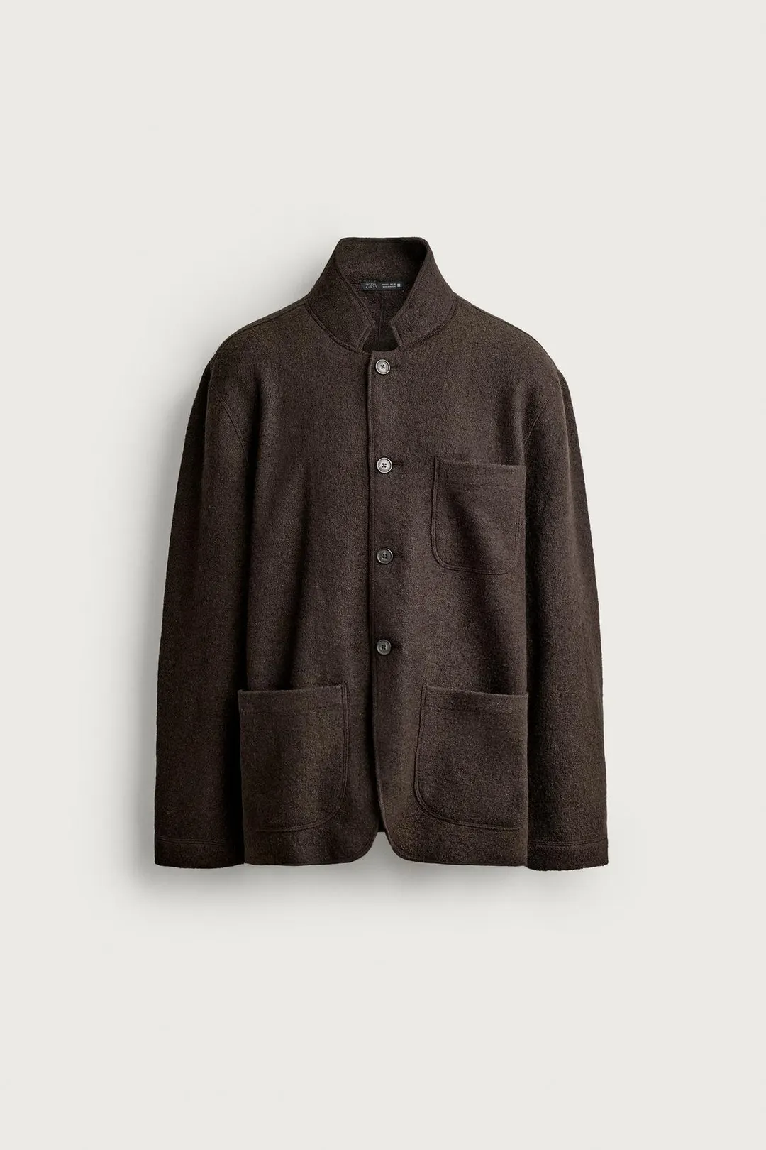 Блейзер свободного кроя из смесовой шерсти, Zara