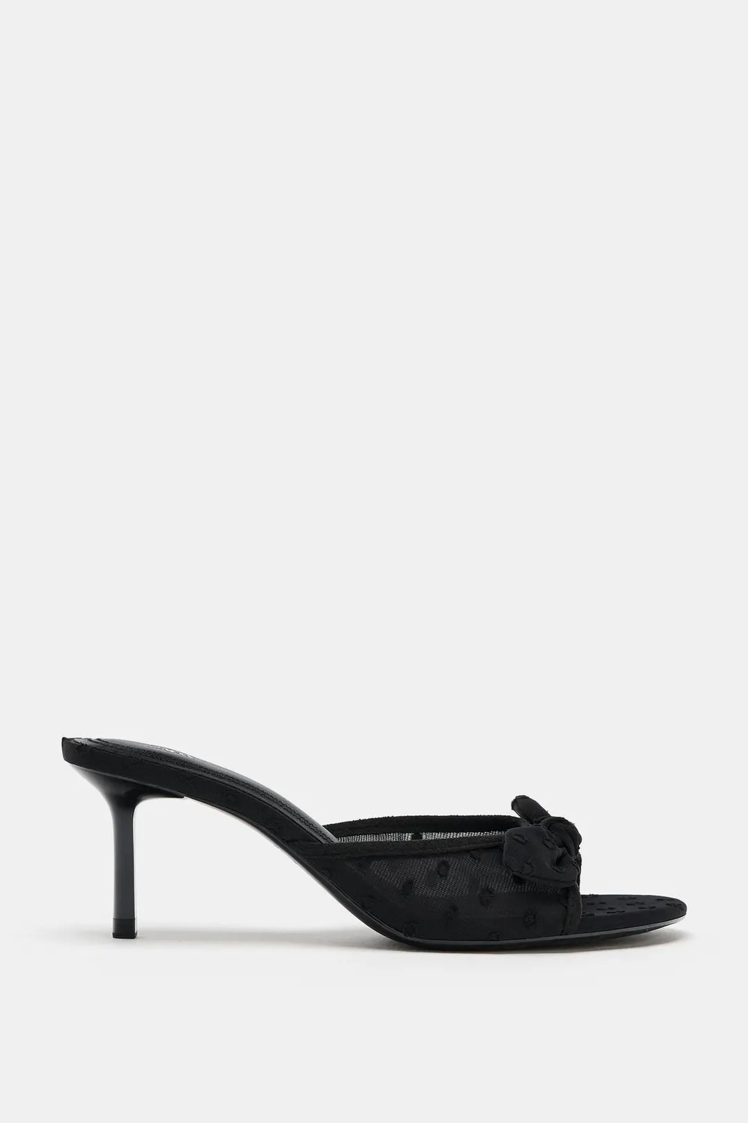 Сетчатые босоножки на каблуке, Zara