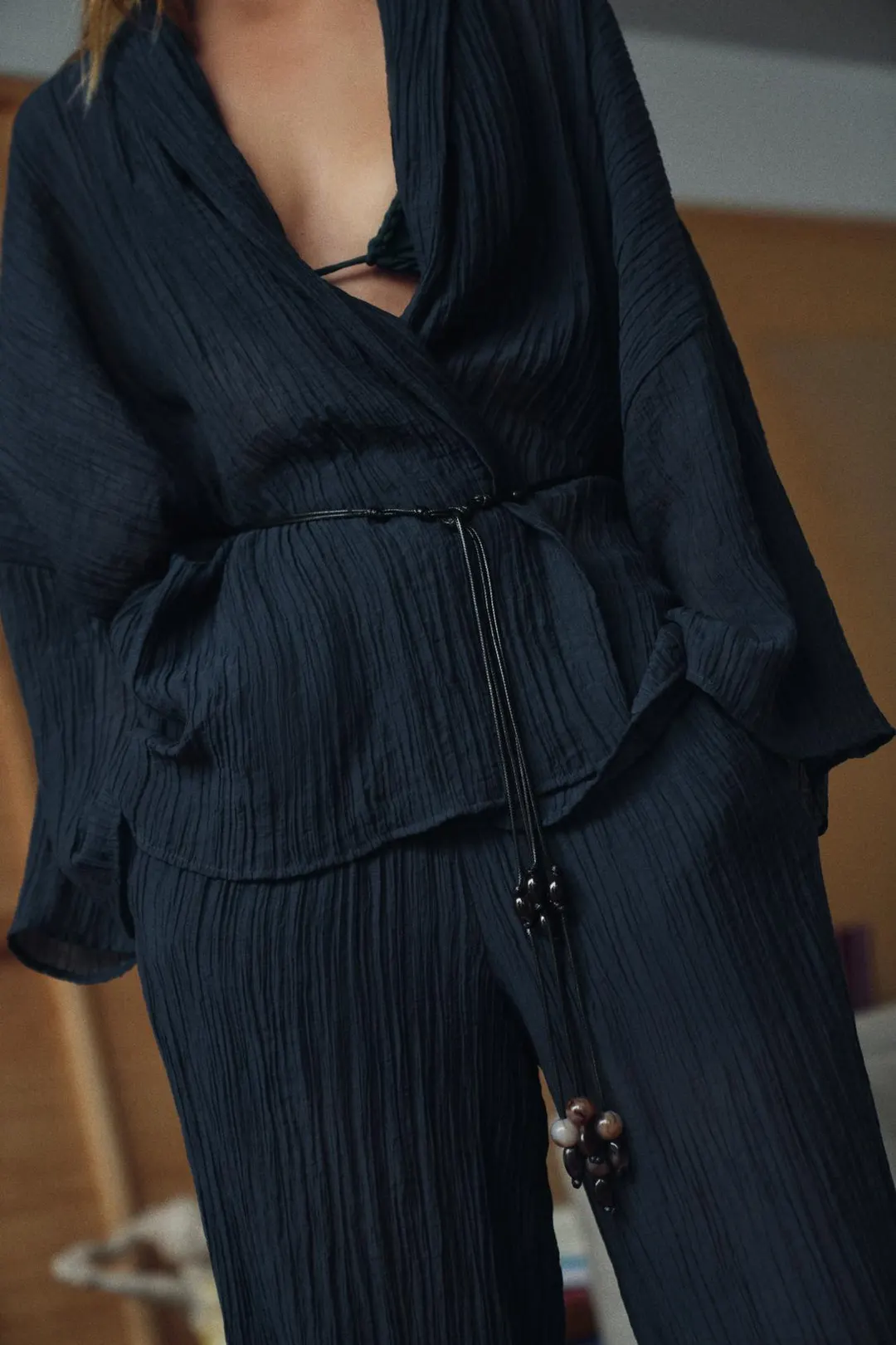 Полупрозрачная куртка с жатым эффектом, Zara