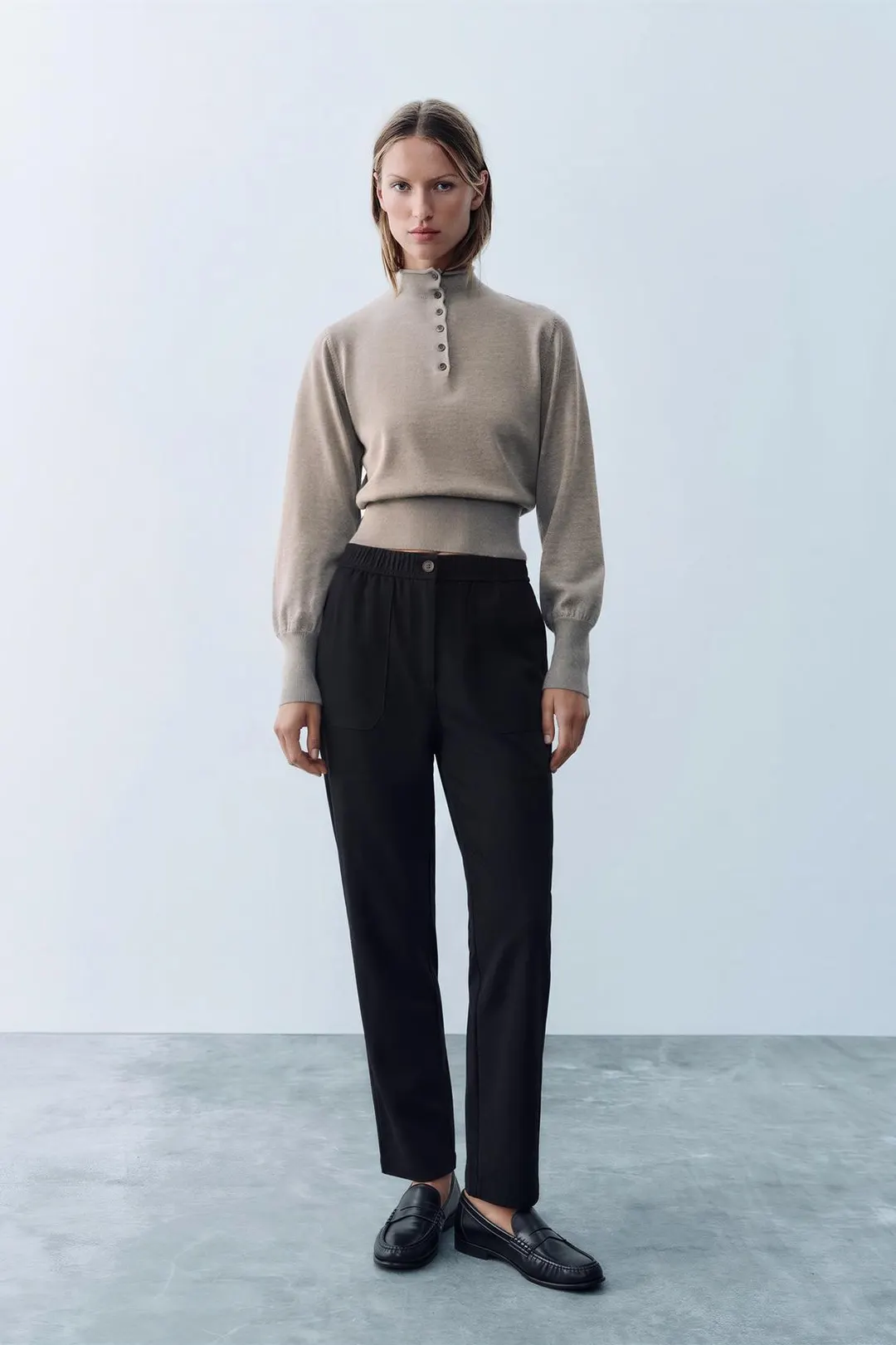 Брюки с эластичным поясом, Zara