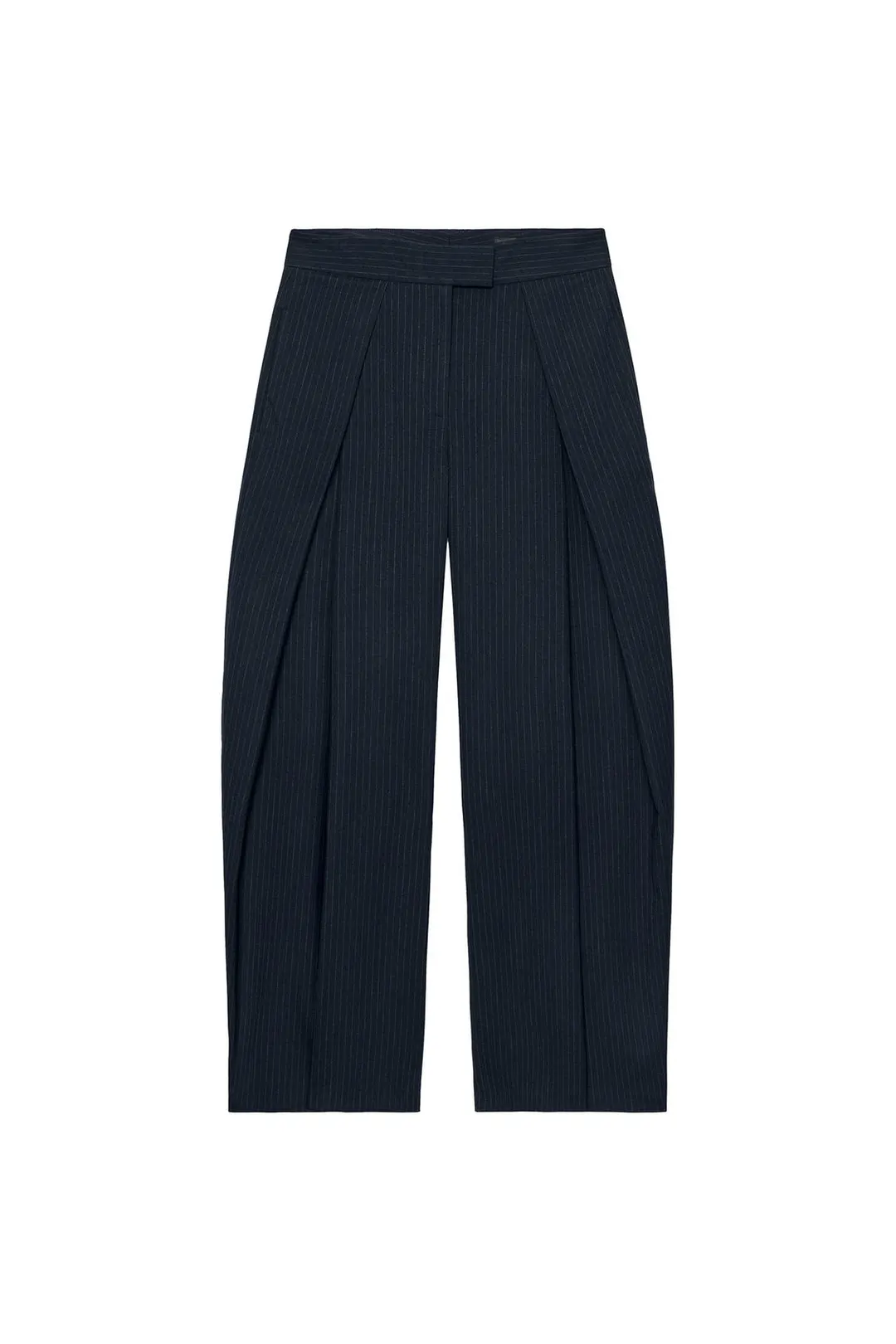 Брюки со складками на талии ZW Collection, Zara