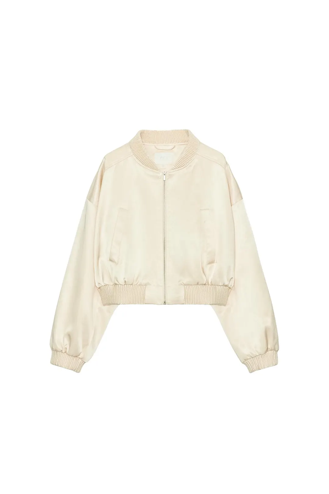 Бомбер укороченный атласный, Zara