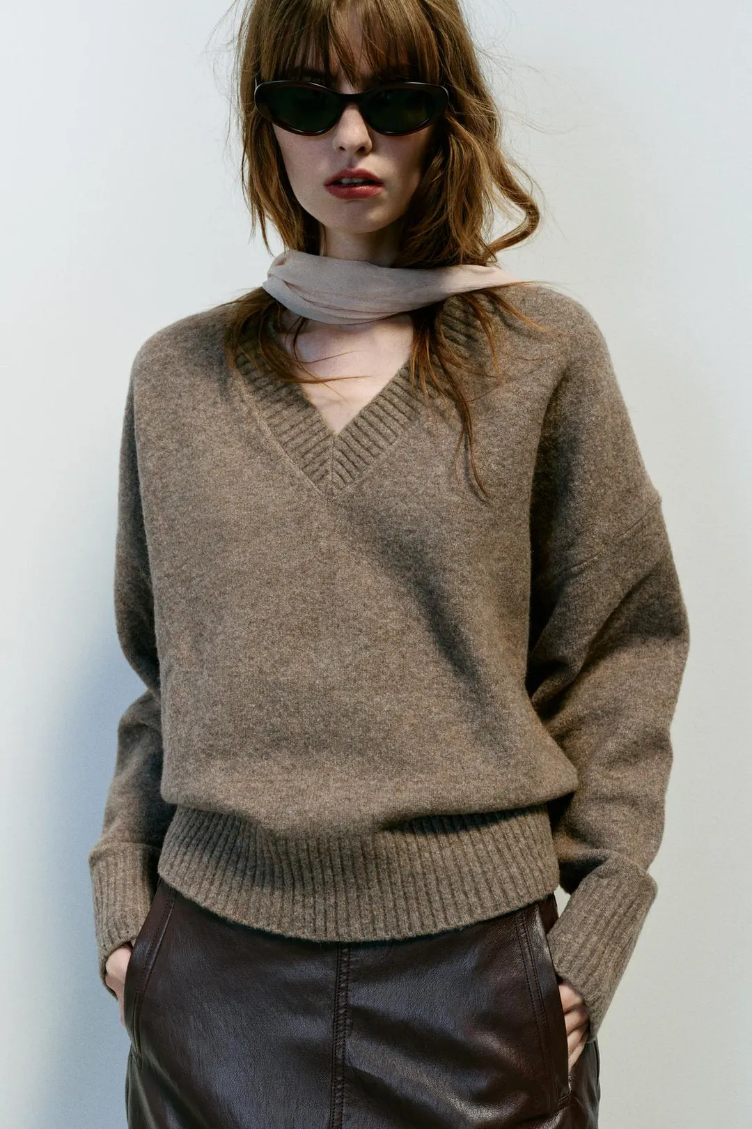 Мягкий вязаный свитер, Zara