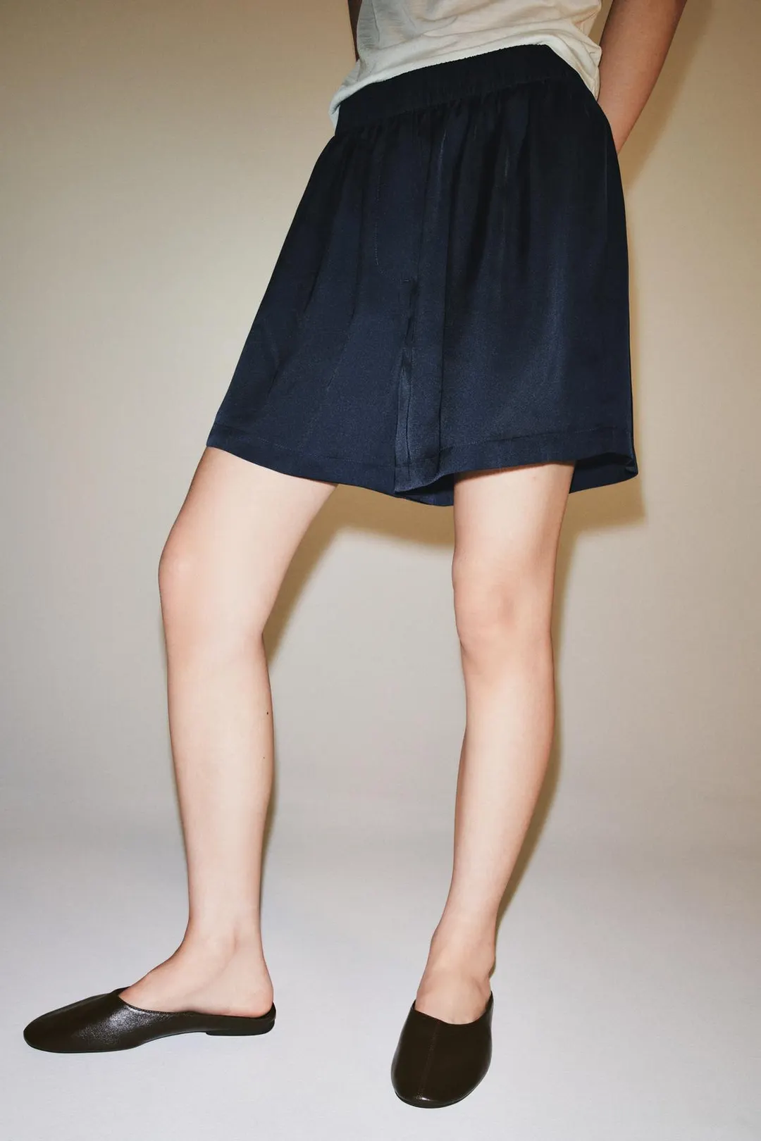 Туфли с открытой пяткой из кожи, Zara