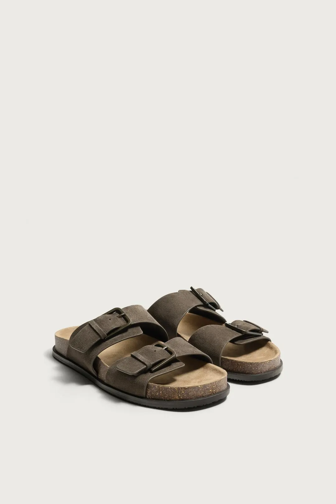 Сандалии из кожи с ремешками, Zara
