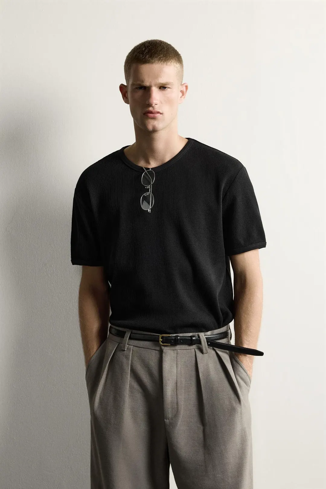 Футболка вафельной вязки, Zara