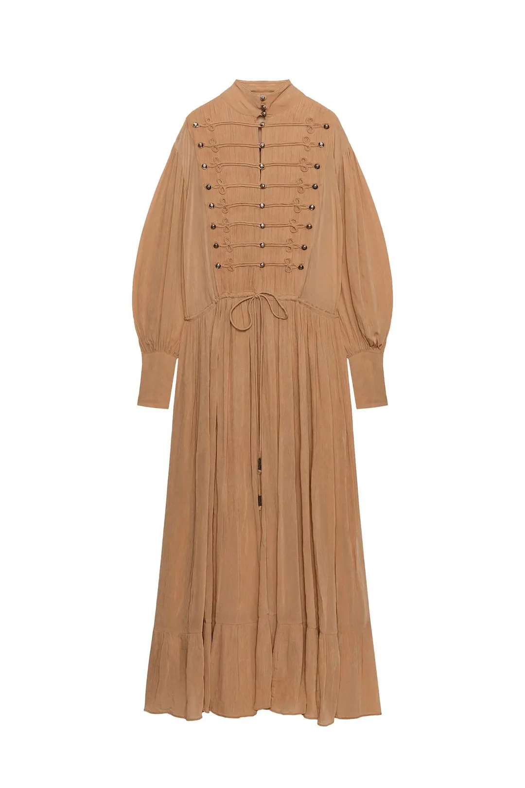 Платье длинное с застежкой-клевант ZW Collection, Zara