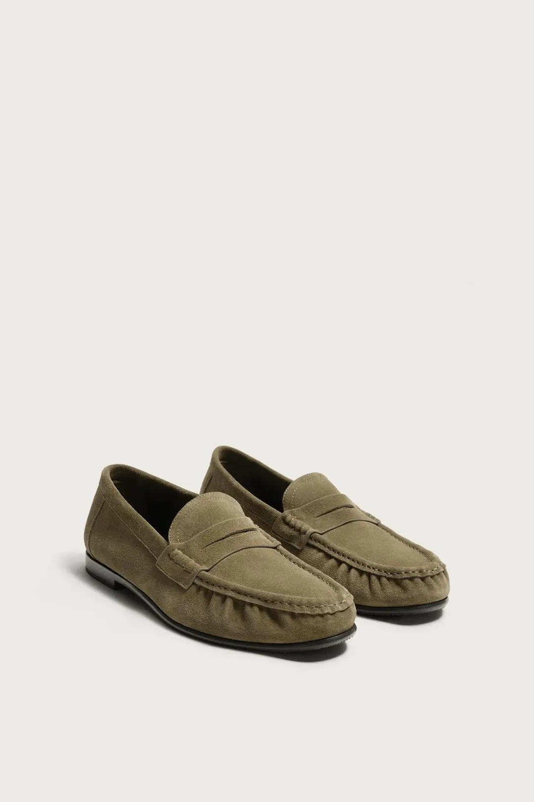 Кожаные пенни-лоферы, Zara