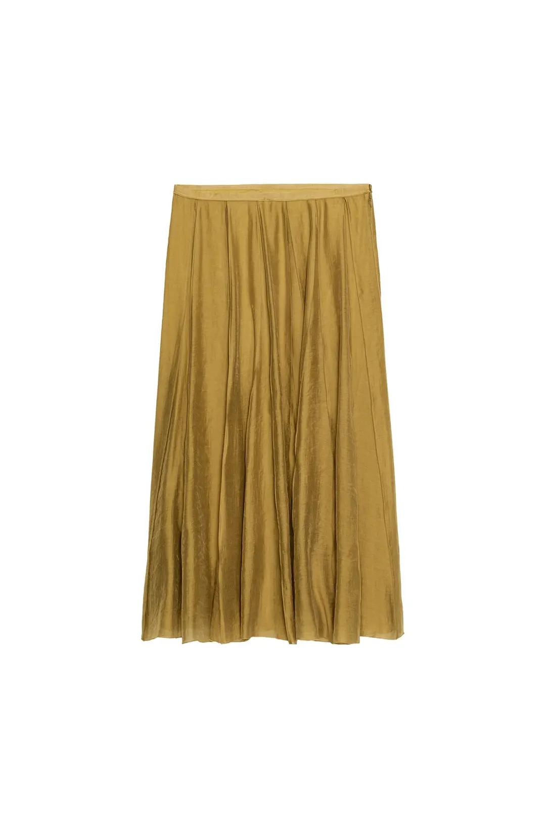 Комбинированная юбка ZW Collection струящегося кроя, Zara