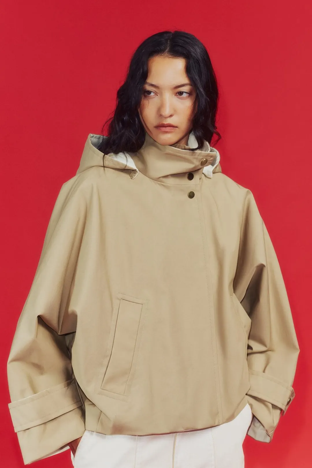Укороченная водоотталкивающая куртка ZW Collection, Zara