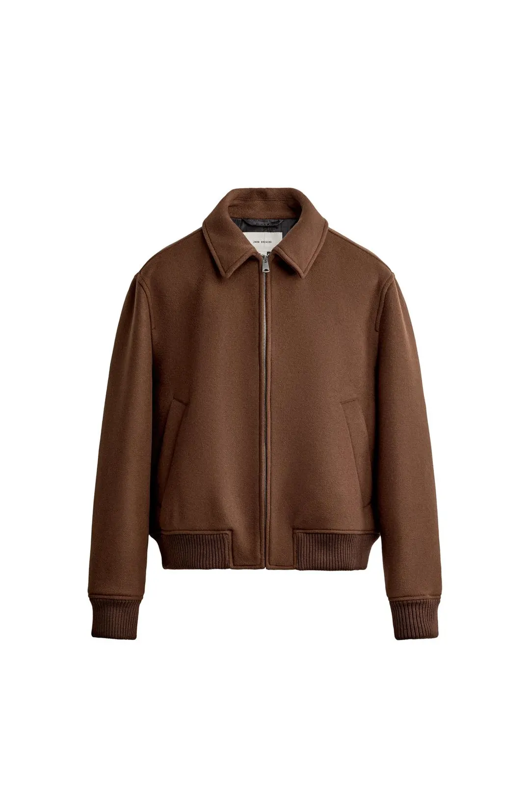 Куртка прямого кроя из смесовой шерсти Manteco®, Zara