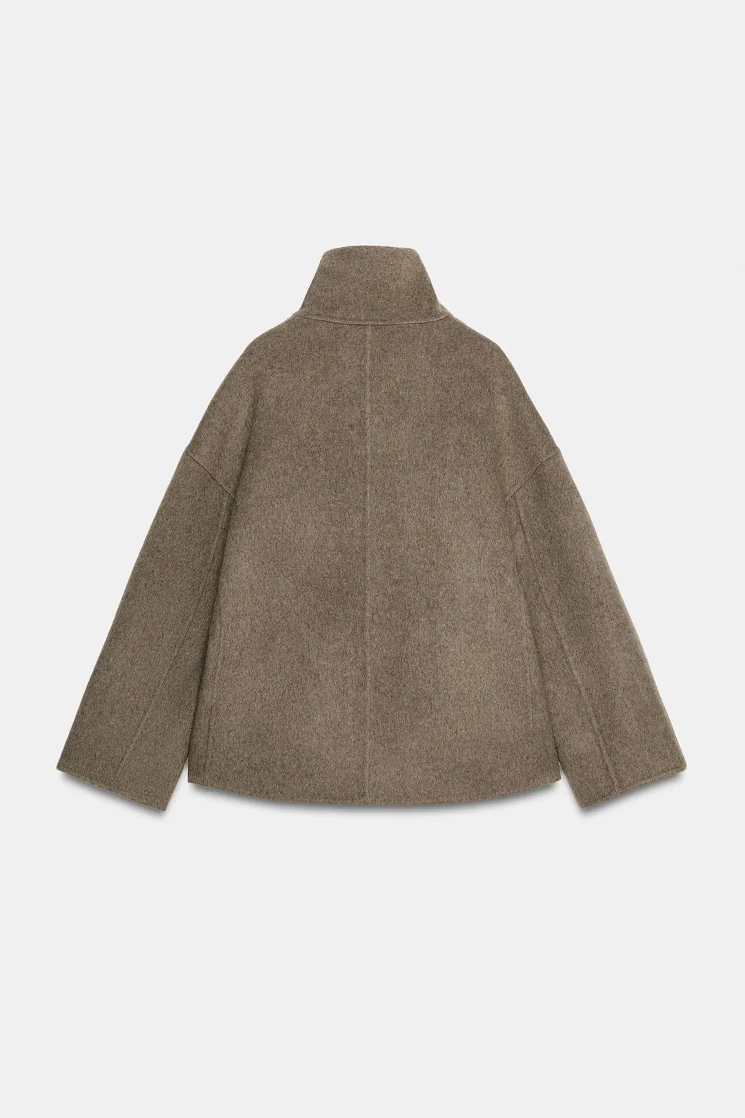 Короткое пальто из смесовой шерсти ZW Collection, Zara