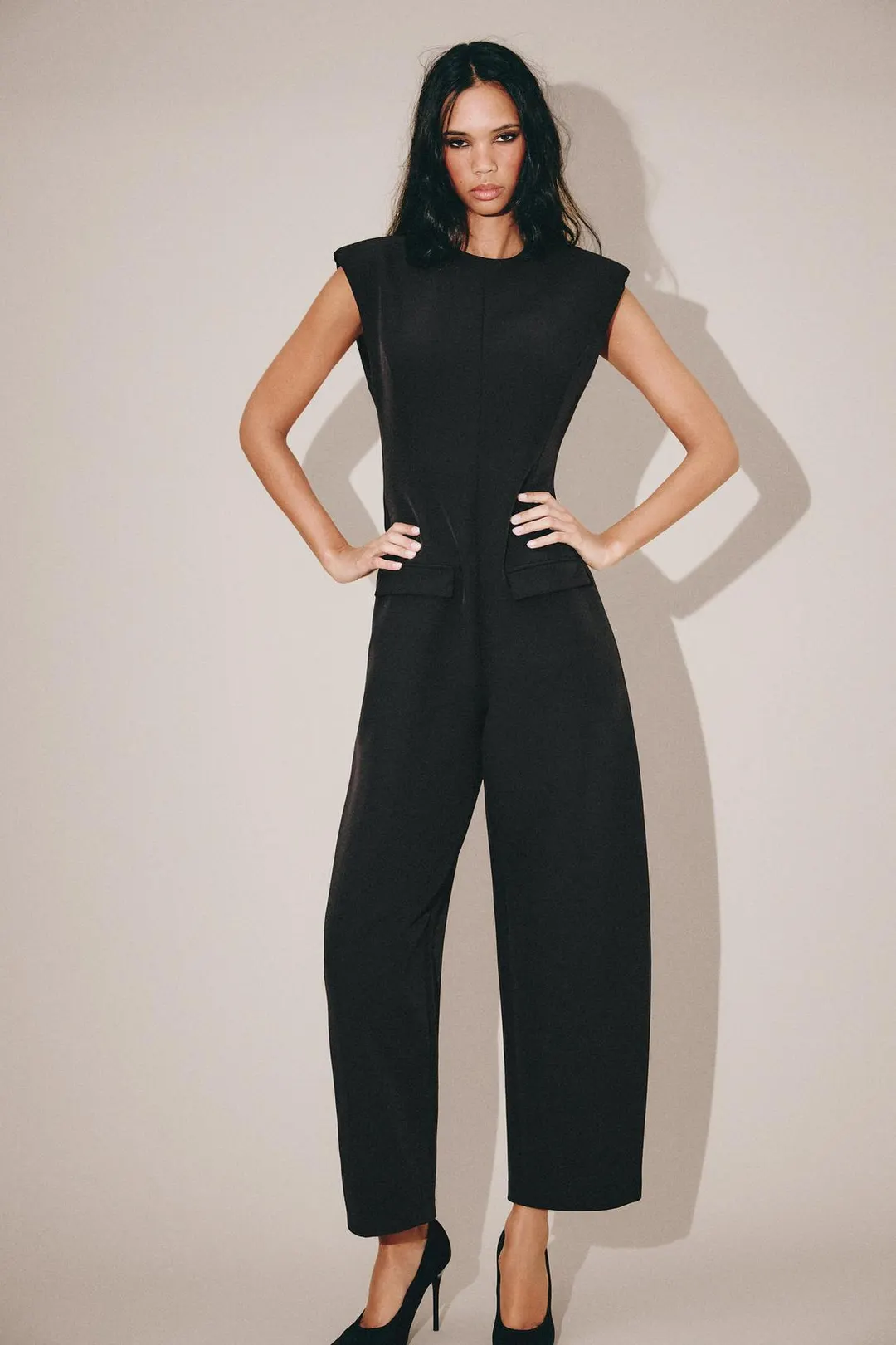 Длинный комбинезон с клапанами, Zara