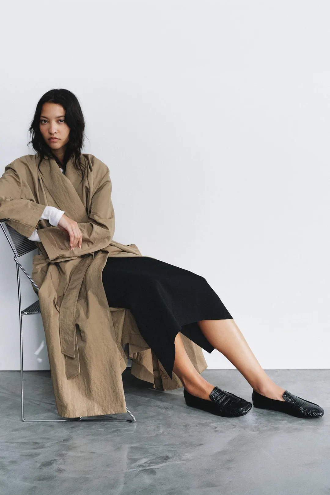 Фактурные лоферы из кожи LIMITED EDITION, Zara