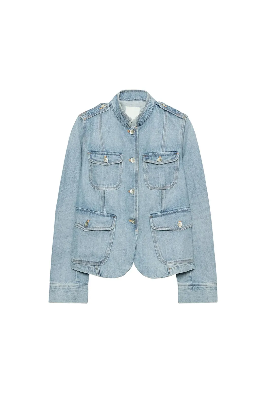 Джинсовая куртка с карманами TRF, Zara