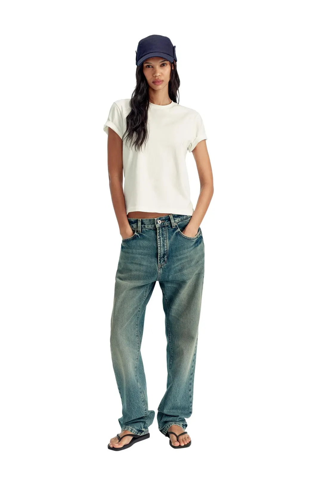 Джинсы прямого кроя, Zara