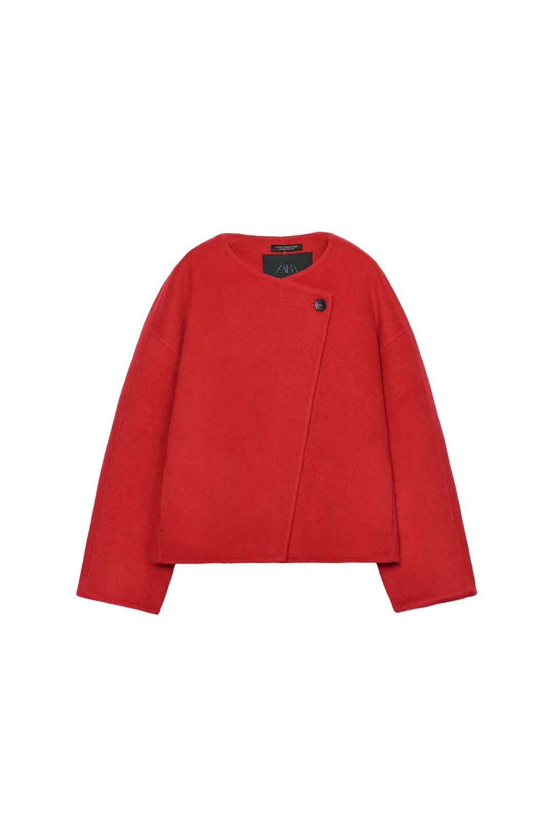 Короткое пальто из смесовой шерсти ZW Collection, Zara