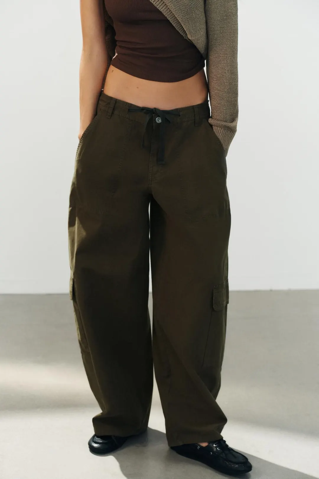 Брюки карго оверсайз, Zara
