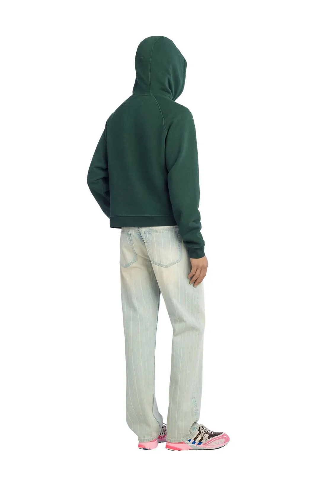 Джинсы прямого кроя в елочку, Zara