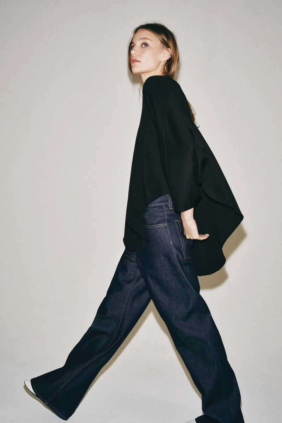 Футболка-накидка из хлопка SUPIMA®, Zara