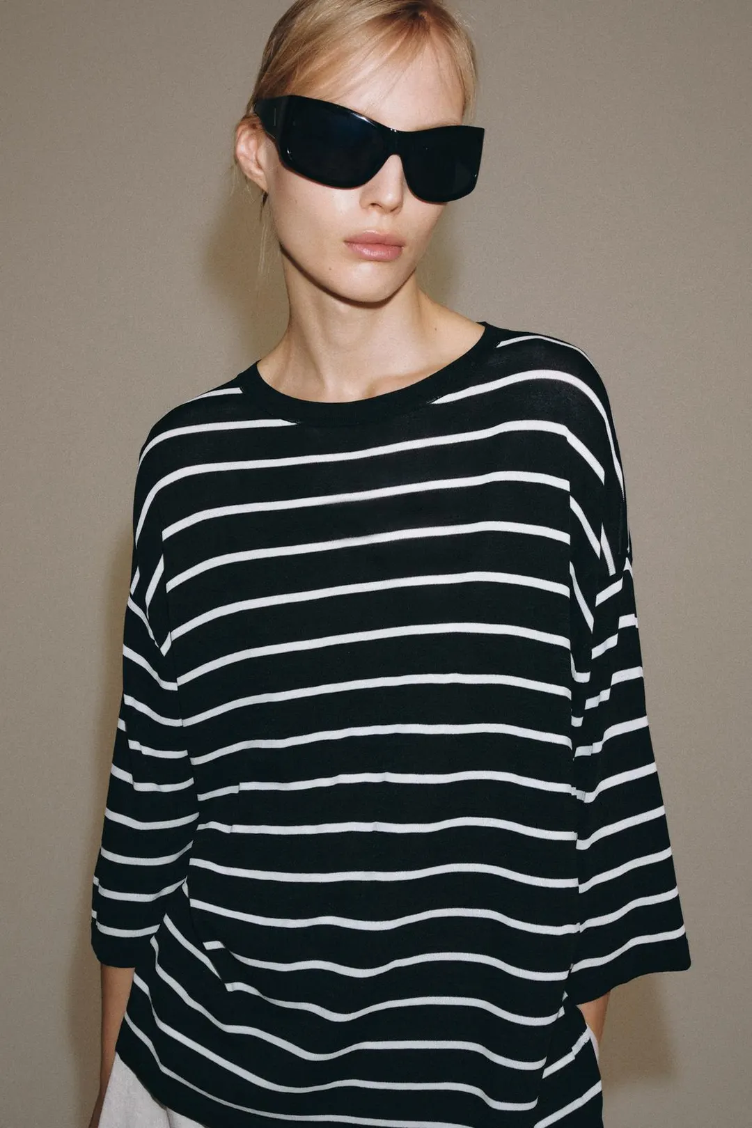 Вязаный топ с рукавами 3/4, Zara