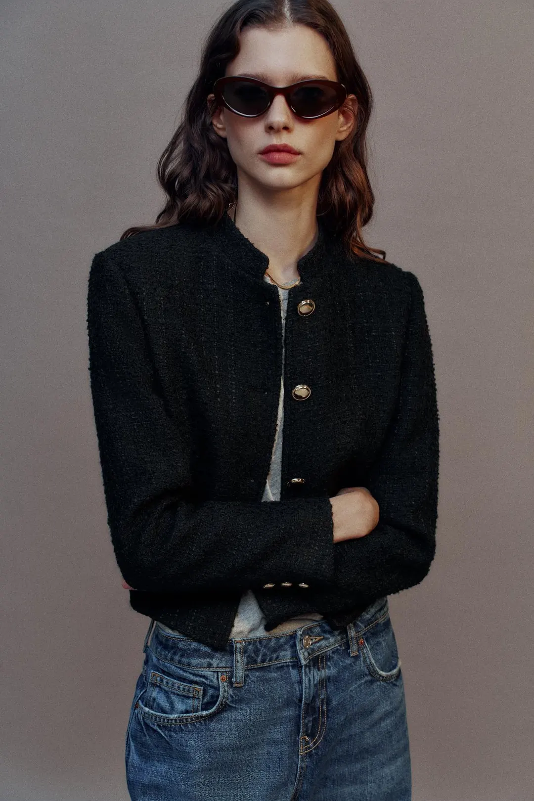 Блейзер с боковым хлястиком, Zara