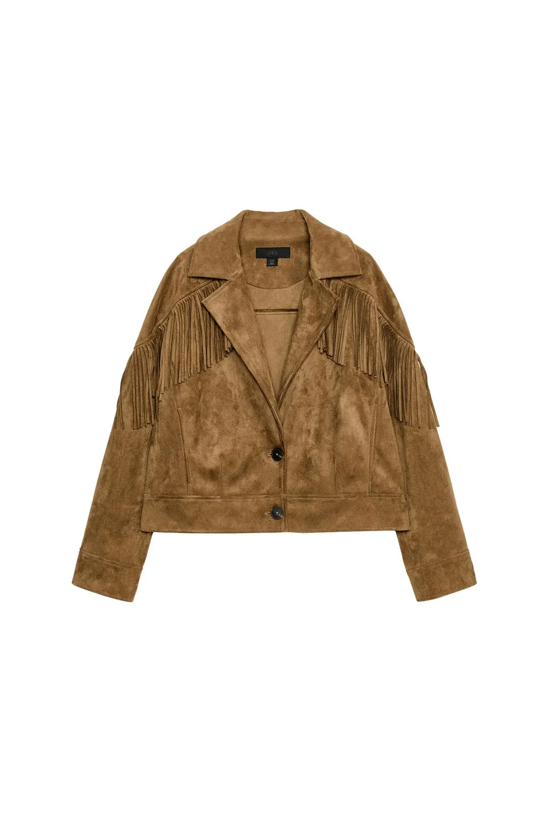 Куртка под замшу с бахромой, Zara