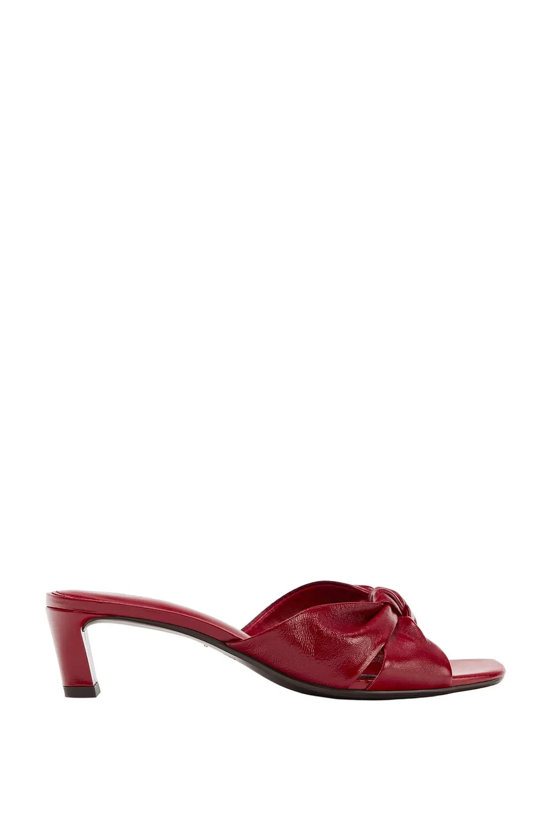 Мюли из кожи с узлом, Zara