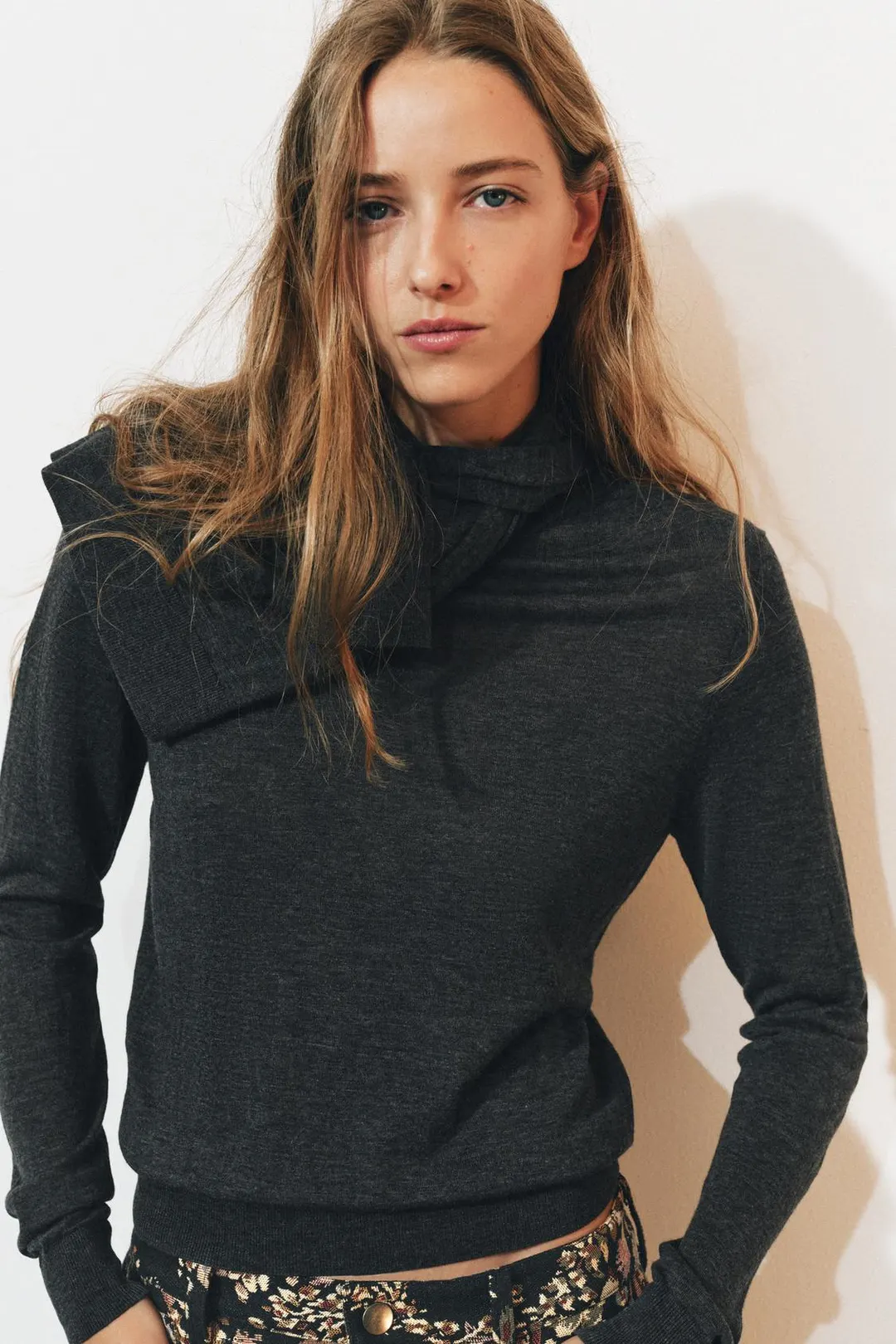Свитер из тонкой шерсти и шелка, Zara