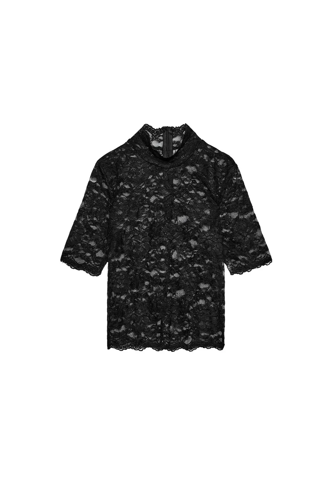 Топ кружевной со стразами, Zara