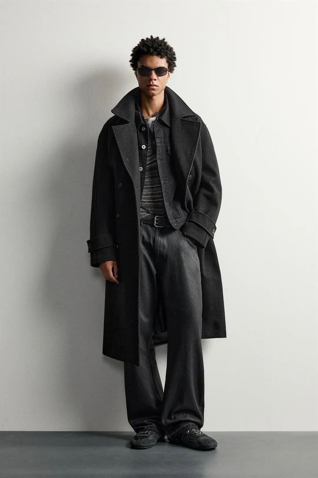 Пальто двубортное свободного кроя, Zara