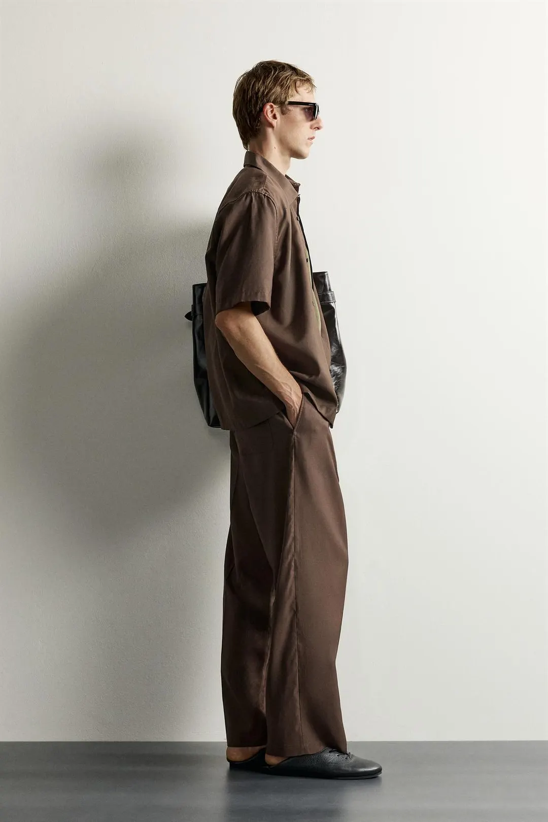 Струящиеся брюки со складками, Zara