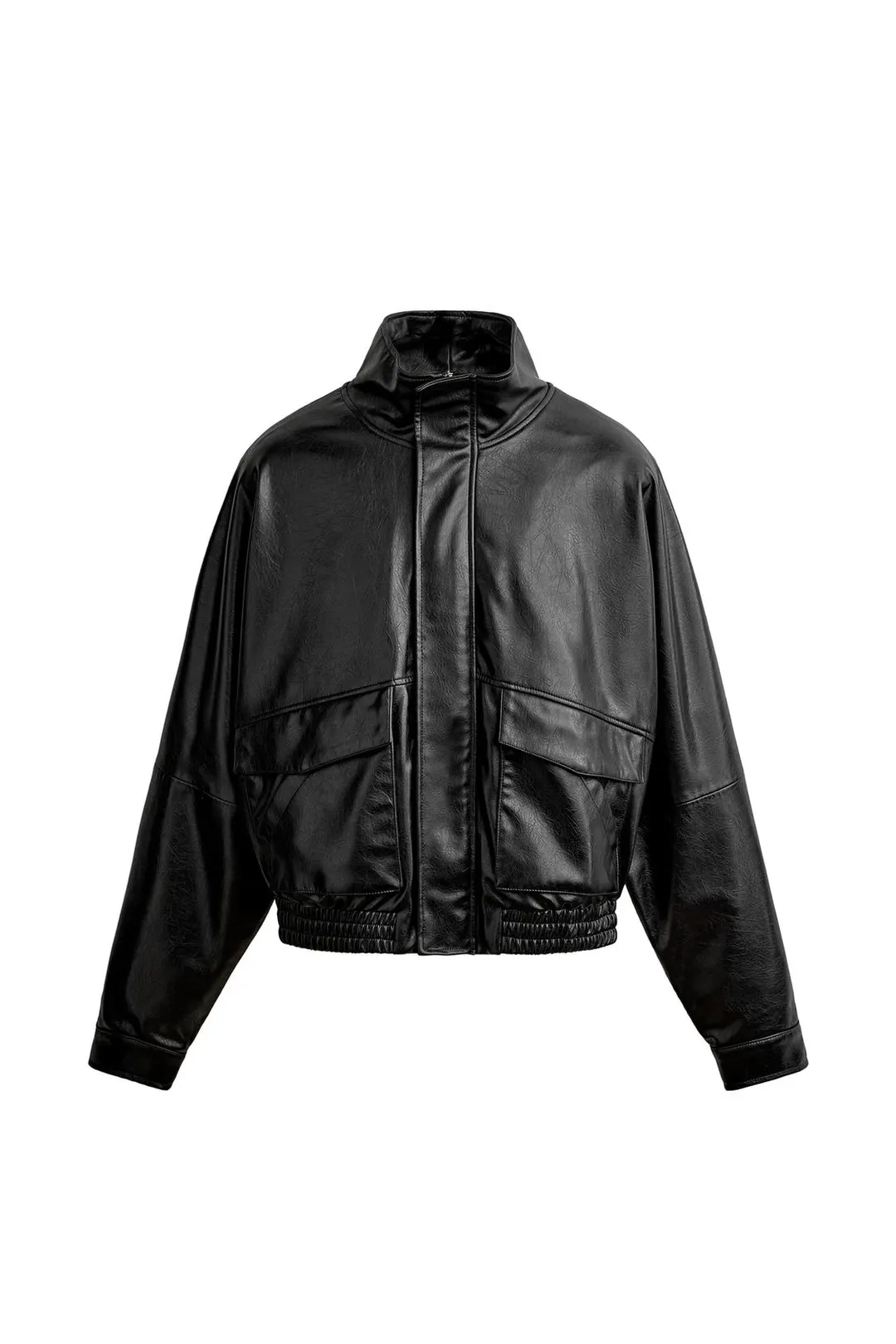 Укороченная куртка под кожу, Zara