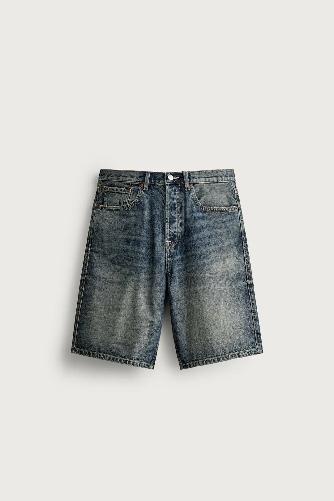 Джинсовые бермуды прямого кроя, Zara