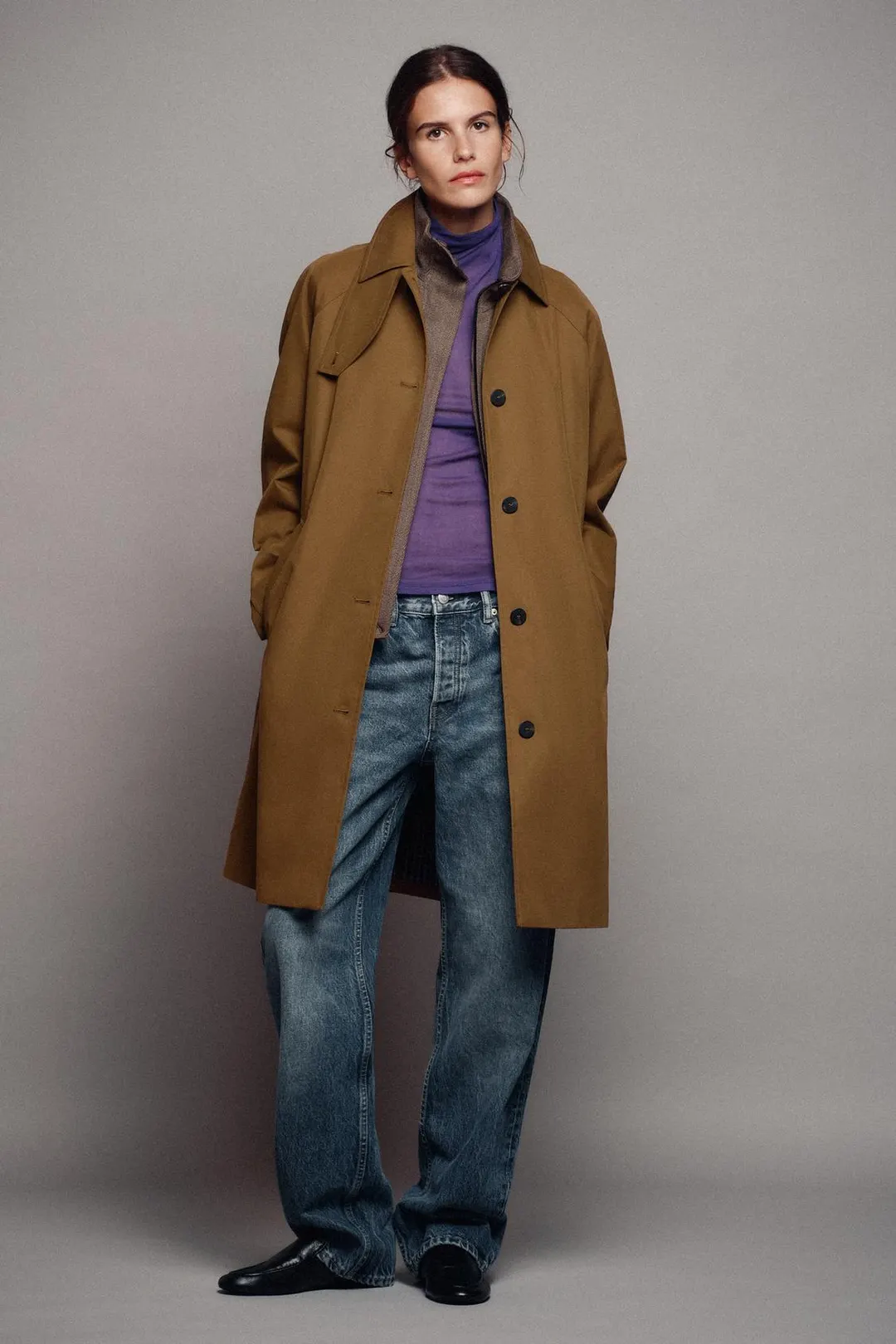 Тренч миди ZW Collection, Zara