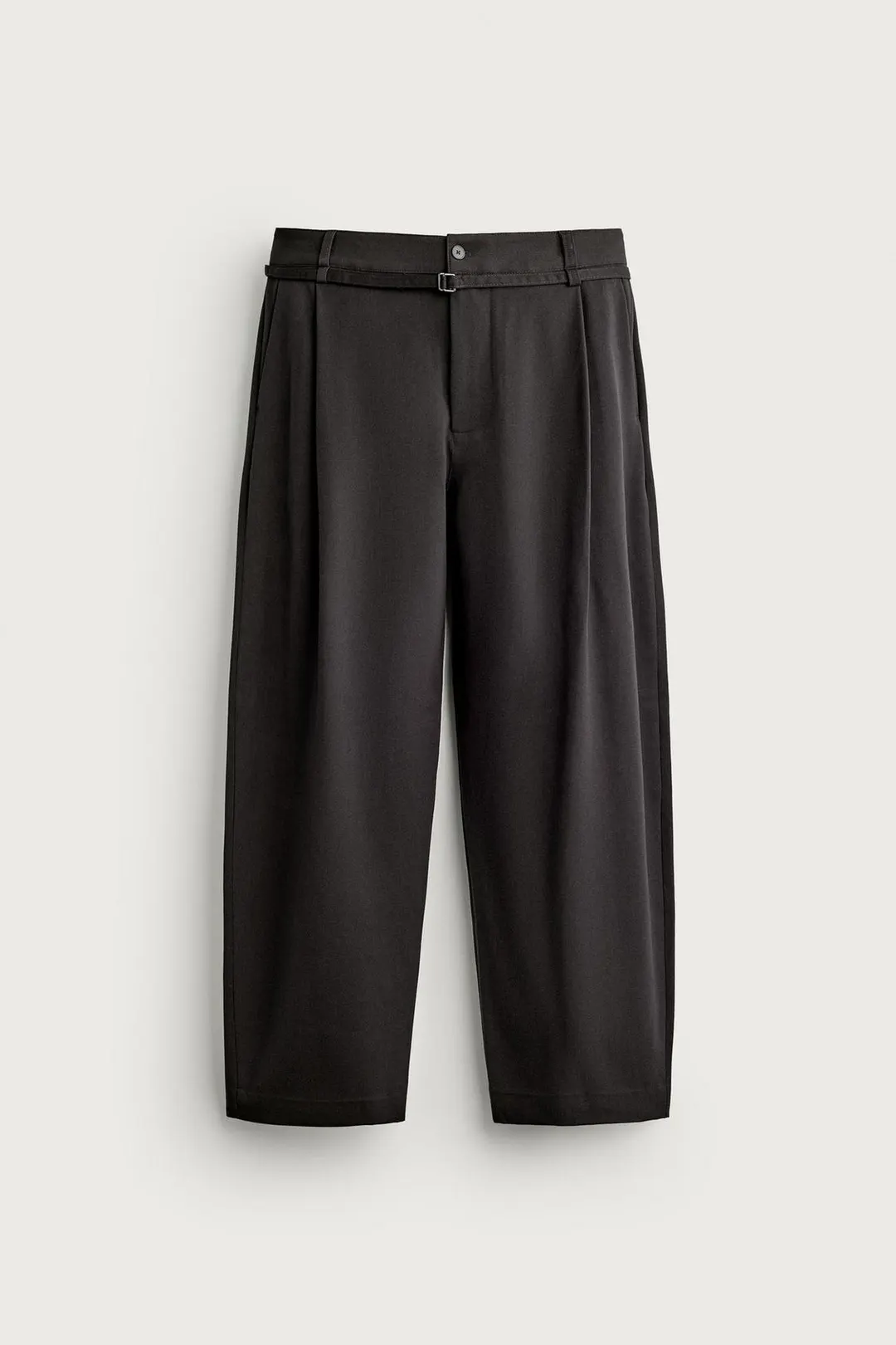 Брюки фасона баллон с поясом со складками, Zara