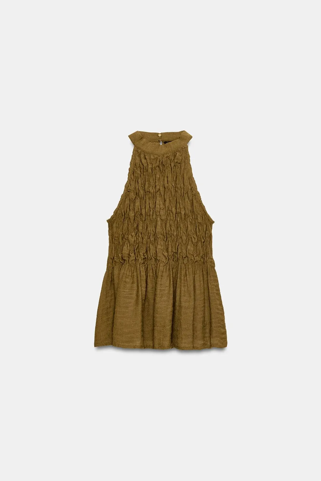 Топ халтер со сборками, Zara