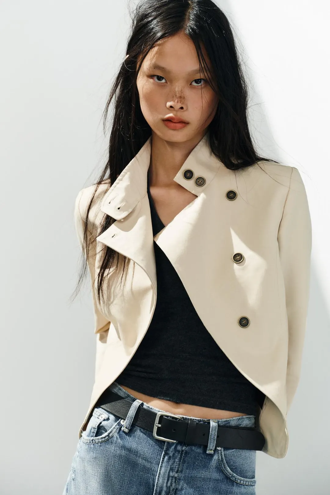 Блейзер двубортный на пуговицах, Zara