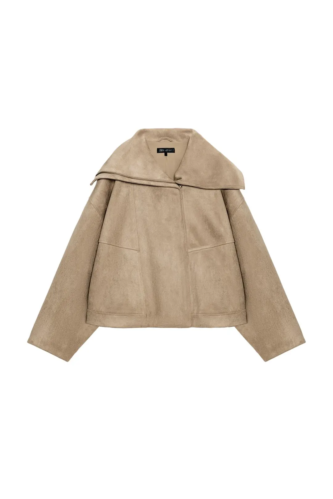 Бомбер с широким воротником, Zara